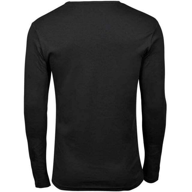 Tee Jays Heren t-shirt met lange mouwen in elkaar grijpend UTFK1763_black large