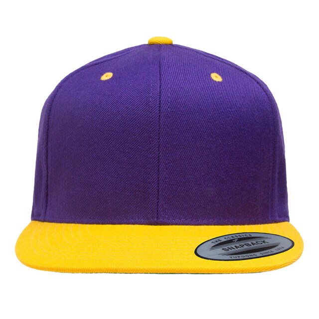 Yupoong Klassieke tweekleurige snapback cap UTFK1774_purplegold large