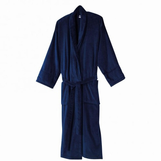 Jassz Velours buitenste handdoek badjas (360 gsm) UTFK1578_navyblue large