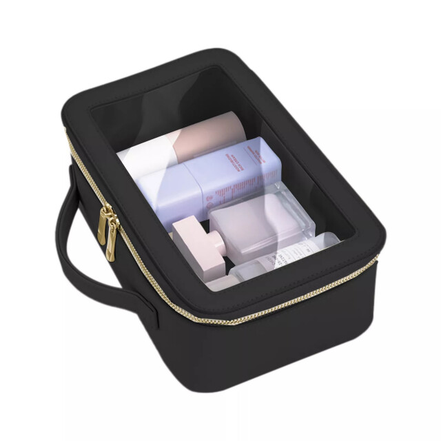 Bagbase Boutique clear toiletry bag UTFK1722_black large