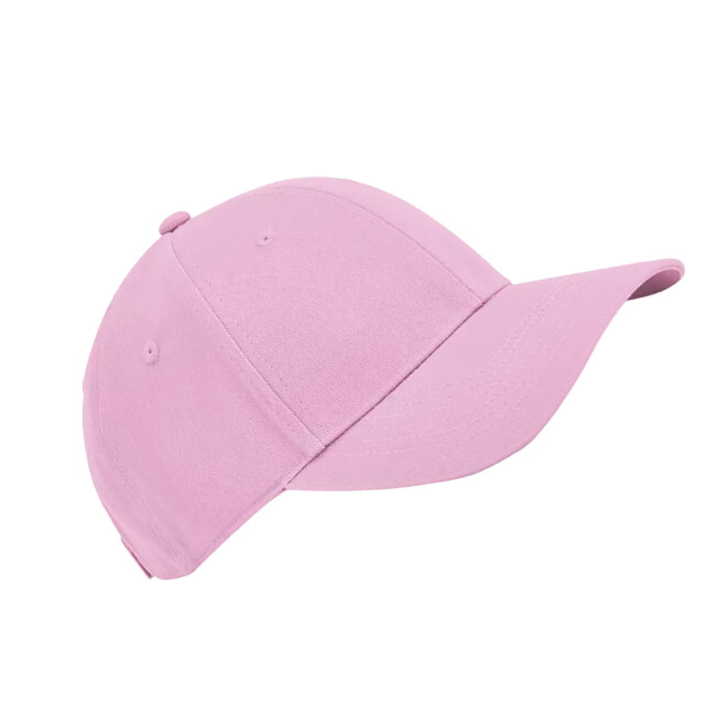 Beechfield Childrens/kids earthaware 6 panel organic cotton baseball cap UTFK1711_classicpink large
