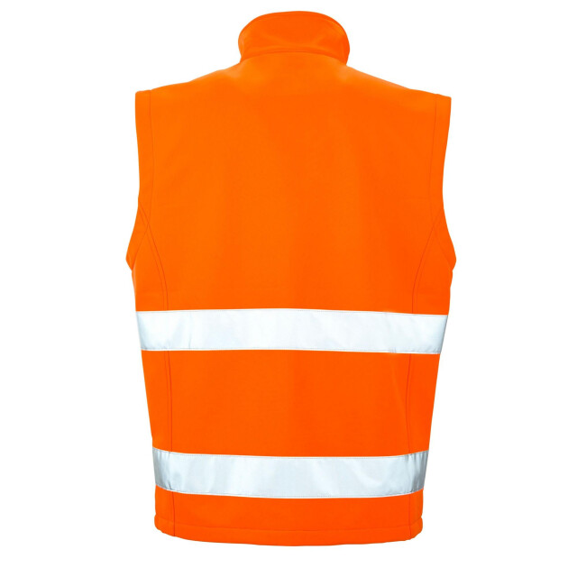 Result Softshell veiligheidsvest voor volwassenen UTFK1531_fluorescentorangeblack large