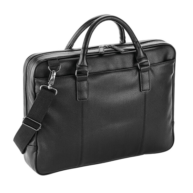 Quadra Slanke lederlook pu laptoptas UTFK1537_black large