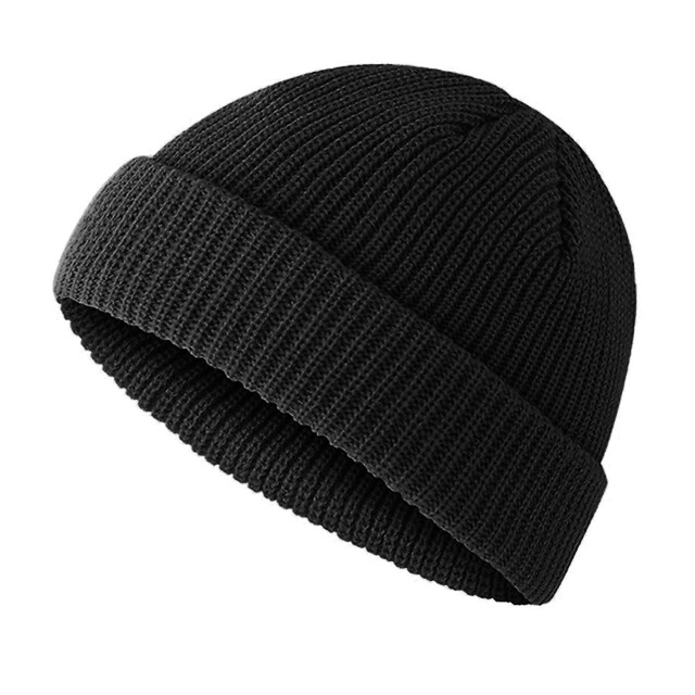 Beechfield Fisherman mini gerecycleerde beanie UTFK1148_black large