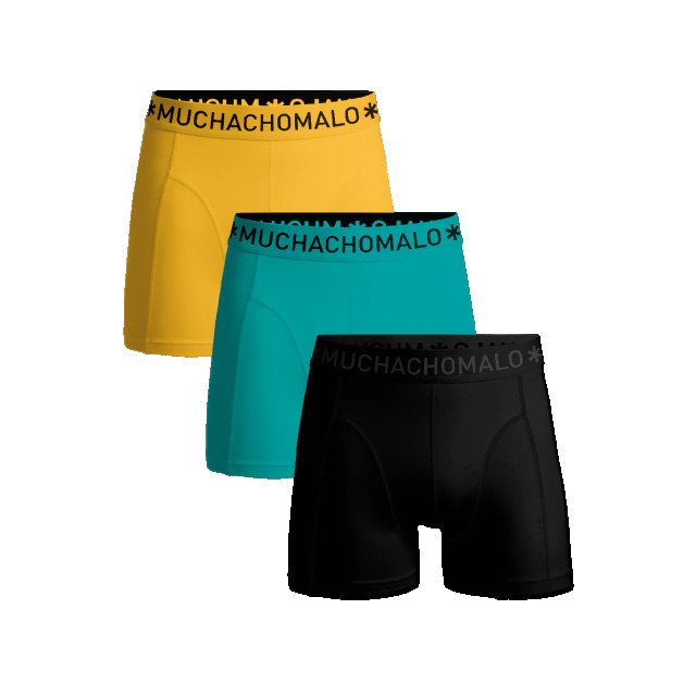 Muchachomalo Jongens 3-pack boxershorts U-SOLID1010-1101J large