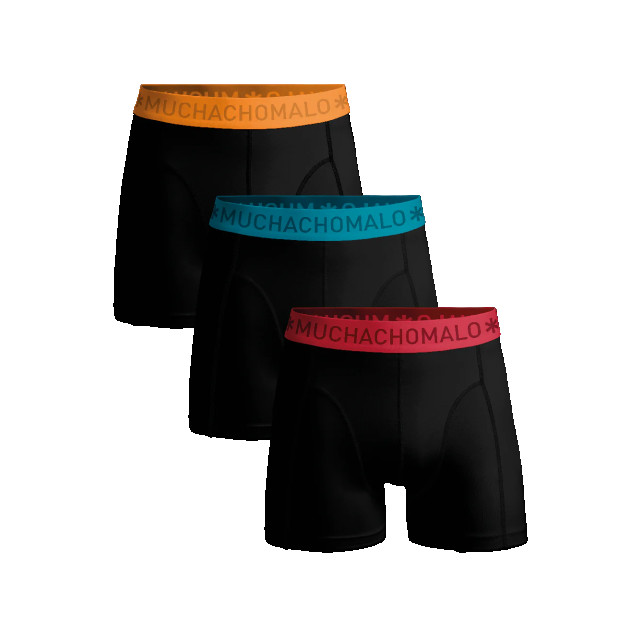 Muchachomalo Jongens 3-pack boxershorts U-SOLID1010-1153J large