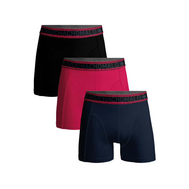Muchachomalo Jongens 3-pack boxershorts U-SOLID1010-1093J large