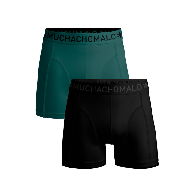 Muchachomalo Jongens 2-pack boxershorts U-SOLID1010-1084J large