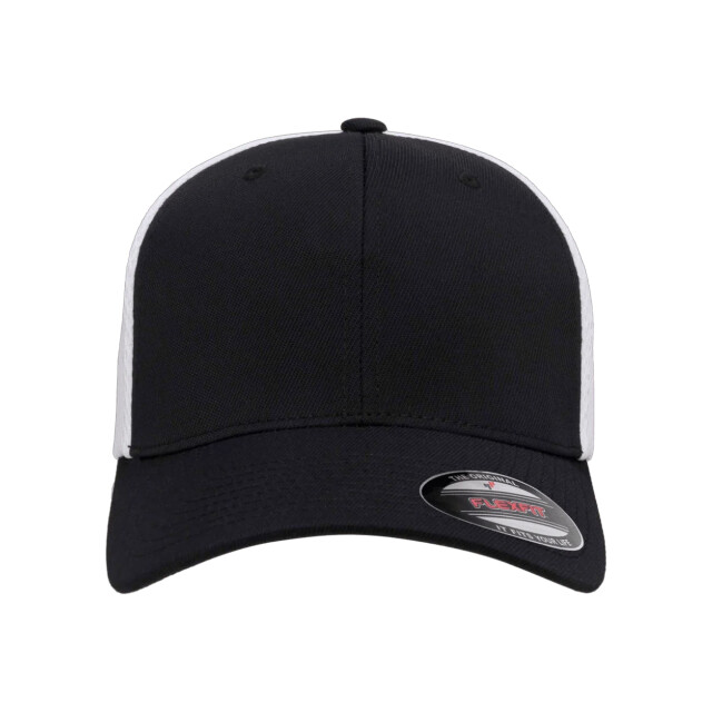 Flexfit Tweekleurige ultravezel & airmesh baseballpet UTTN1386_blackwhite large