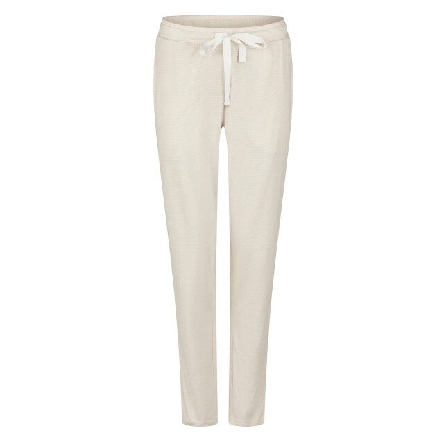 By Louise Dames pyjama set lang katoen mintgroen hartjes/beige gestreept BL-469-02 large