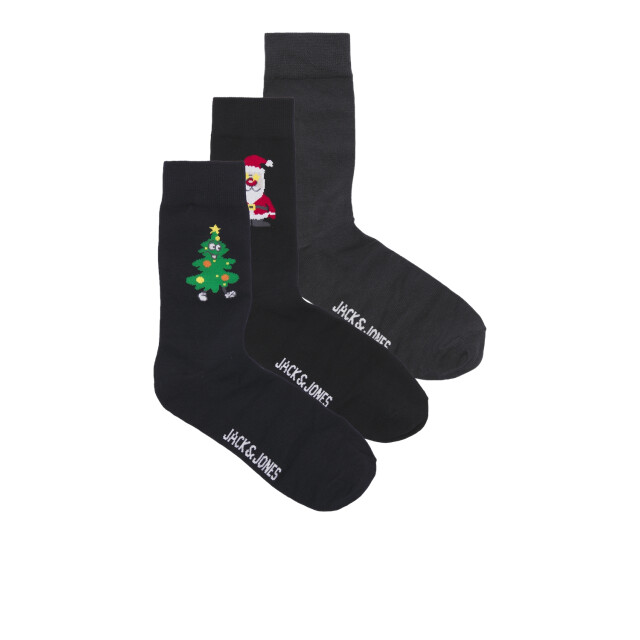 Jack & Jones Kerst sokken jongens jacholly jolly 3-pack giftbox 12267021 large