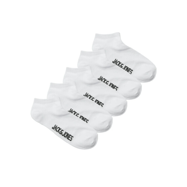 Jack & Jones Sneakersokken jongens jacdongo 5-paar 12186046-Wit large
