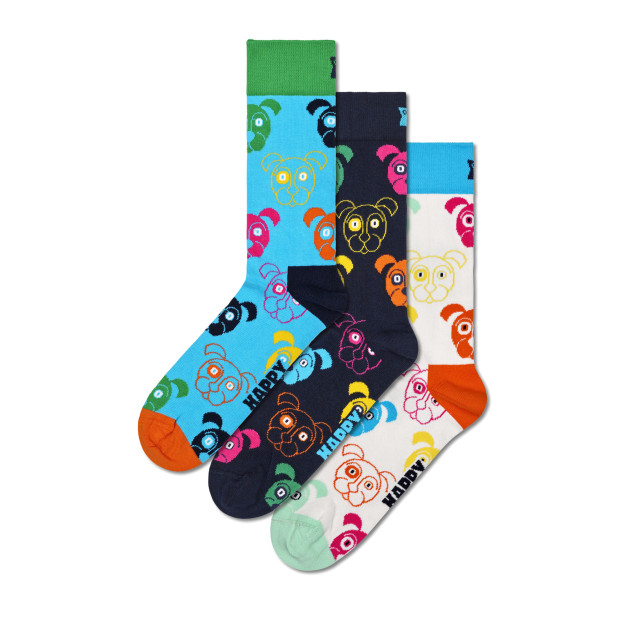 Happy Socks Mixed dogs giftpack 3-pack HS-XDOG08-0150 large