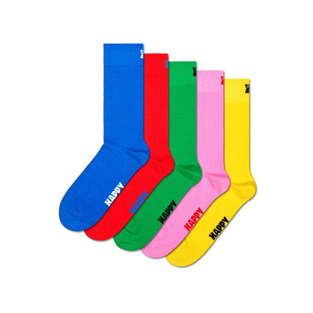 Happy Socks Effen sokken multi colors 5-pack HS-P001017 large