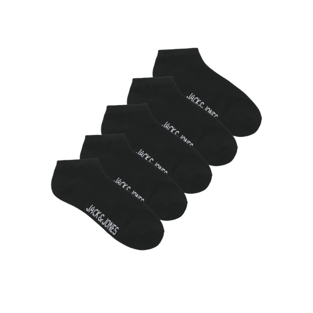 Jack & Jones Sneakersokken jongens jacdongo 5-paar 12186046-Zwart large