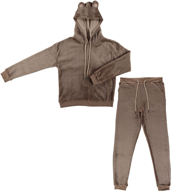 Apollo Dames huispak loungewear fleece incl capuchon 000123956001 -B large