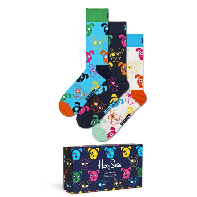 Happy Socks Mixed dogs giftpack 3-pack HS-XDOG08-0150 large