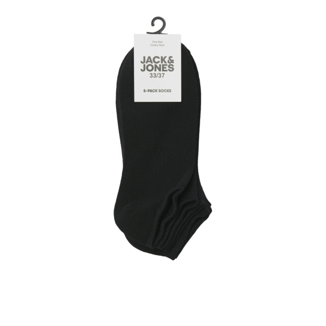 Jack & Jones Sneakersokken jongens jacdongo 5-paar 12186046-Zwart large