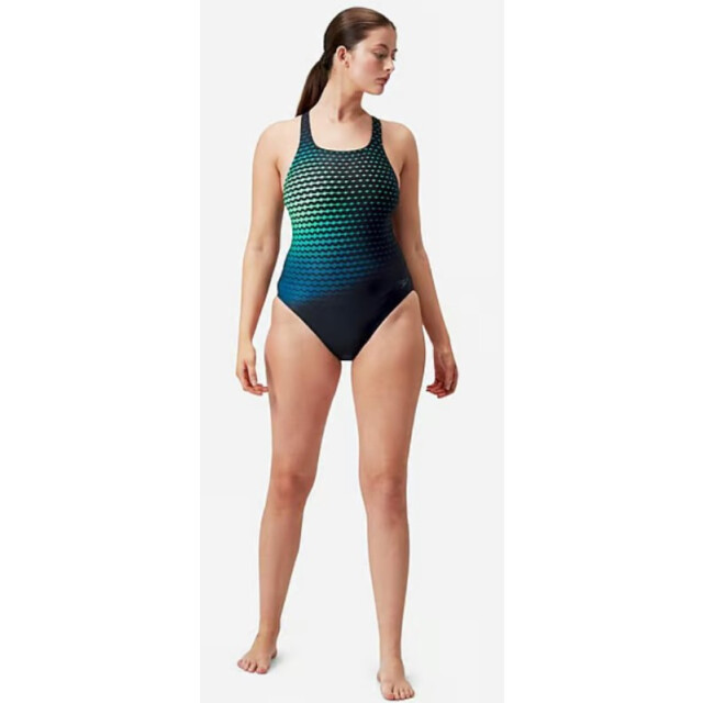 Speedo Eco+ dig print medalist bla/grn 003055-17545 SPEEDO eco+ dig print medalist bla/grn 003055-17545 large
