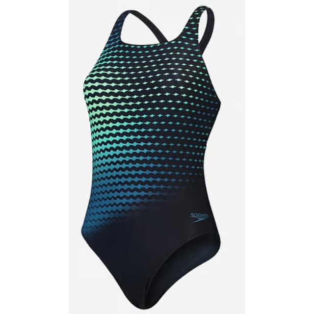 Speedo Eco+ dig print medalist bla/grn 003055-17545 SPEEDO eco+ dig print medalist bla/grn 003055-17545 large