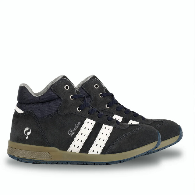 Q1905 Werkschoen london hoog blue suede QS0151-44 large