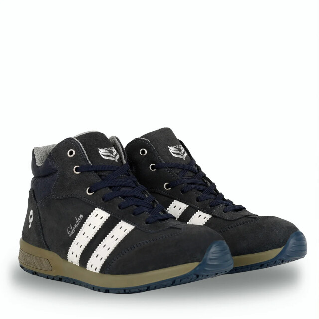 Q1905 Werkschoen london hoog blue suede QS0151-44 large