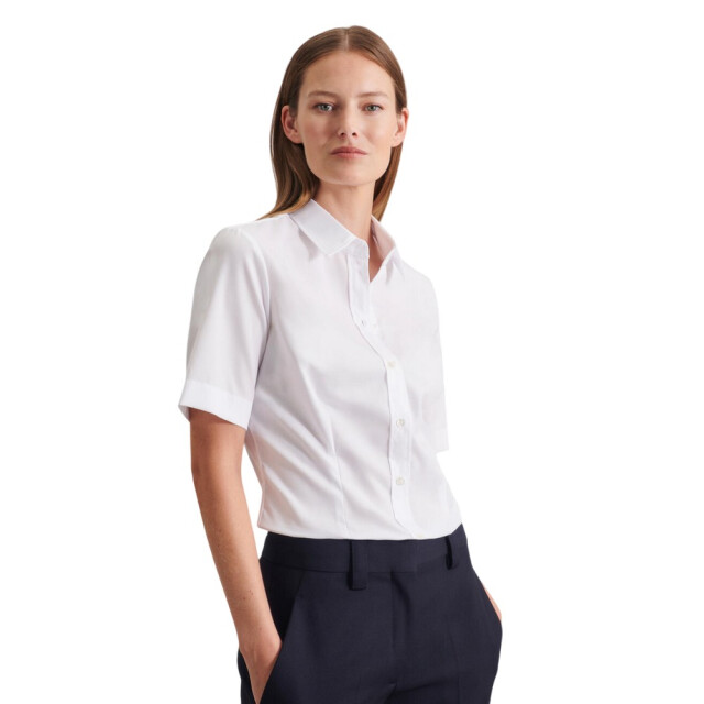 Seidensticker Dames kent kraag regular formeel overhemd UTFK2838_white large