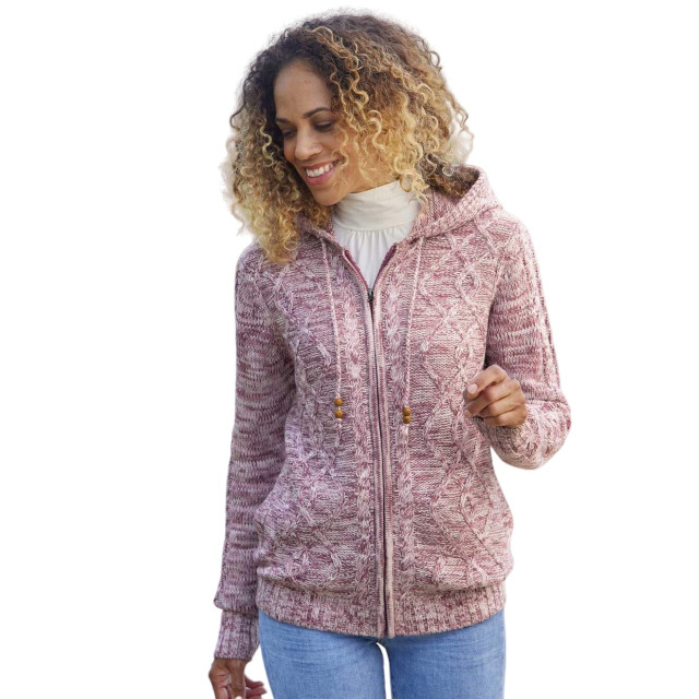 Atlas for Women Gebreid damesjack UTAF1579_pink large