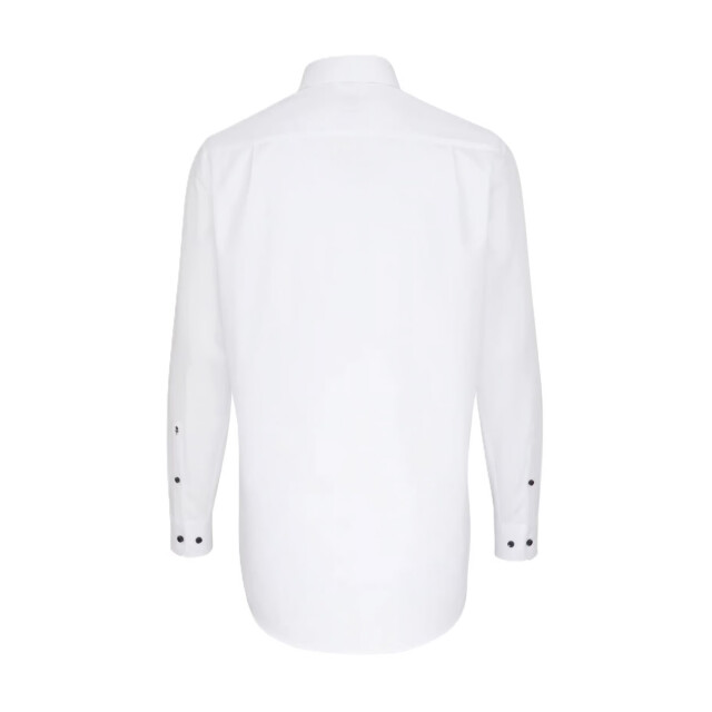 Seidensticker Heren patch contrast paneel regular formeel overhemd UTFK3077_white large