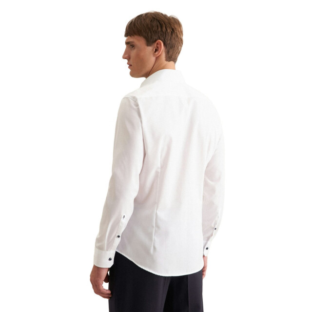 Seidensticker Heren 1/1 business kent kraag slank formeel overhemd UTFK3295_white large