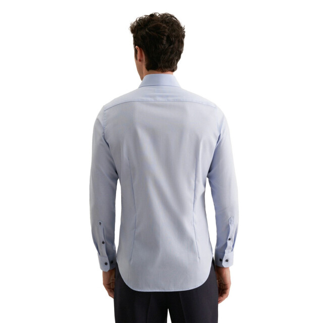 Seidensticker Heren 1/1 business kent kraag slank formeel overhemd UTFK3295_lightblue large