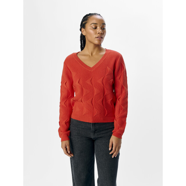 Object Objlilu re l/s knit pullover 137 23046064 large