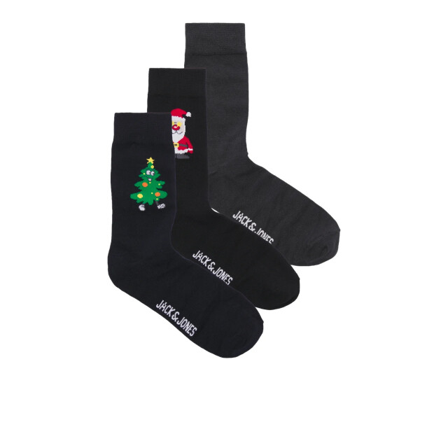 Jack & Jones Kerst sokken jongens jacholly jolly 3-pack giftbox 12267021 large
