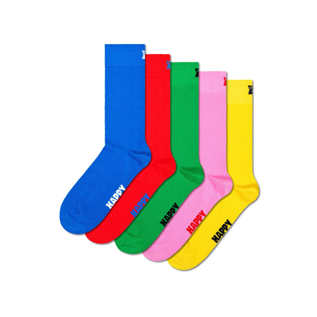 Happy Socks Effen sokken multi colors 5-pack HS-P001017 large