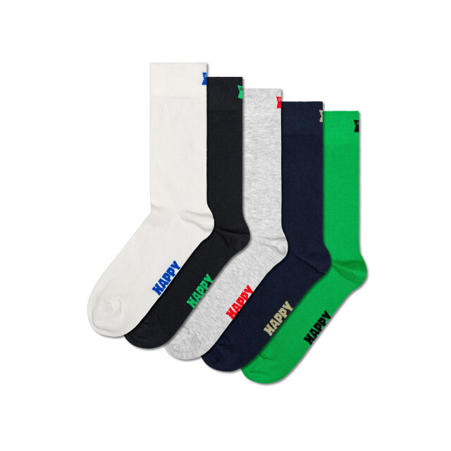Happy Socks Effen sokken multi colors 5-pack HS-P001016 large