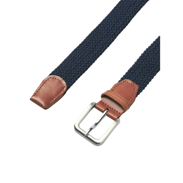 Jack & Jones Heren riem jacspring gevlochten donker 12118114-Donkerblauw large