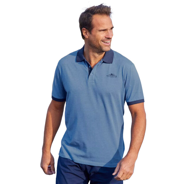Atlas For Men Herenpolo (pak van 2) UTAF1341_blueburgundy large