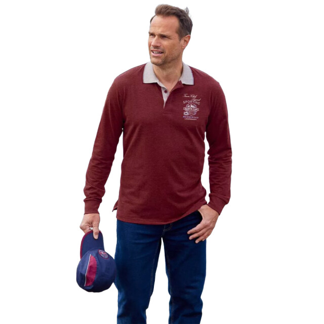 Atlas For Men Heren klassiek poloshirt (set van 2) UTAF1412_navyblueburgundy large