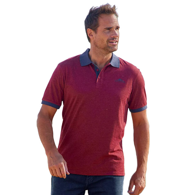 Atlas For Men Herenpolo (pak van 2) UTAF1341_blueburgundy large