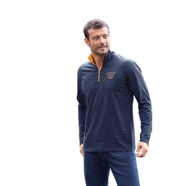 Atlas For Men Heren top met ritssluiting (set van 2) UTAF1506_navyblueyellow large