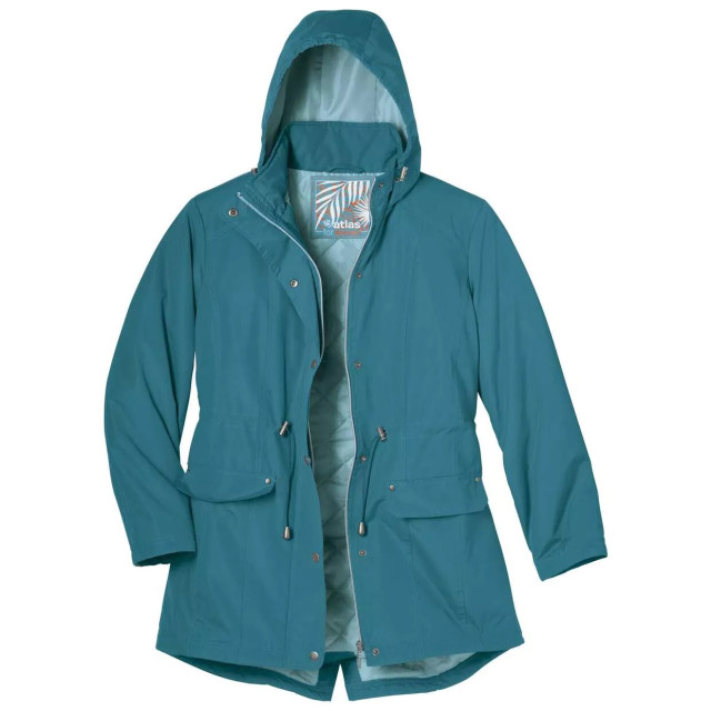 Atlas for Women Dames waterafstotende gewatteerde parka UTAF1619_pigeonblue large