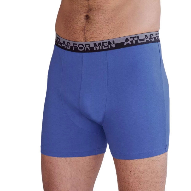 Atlas For Men Heren stretch boxershorts (set van 4) UTAF1829_bluenavyredlightblue large