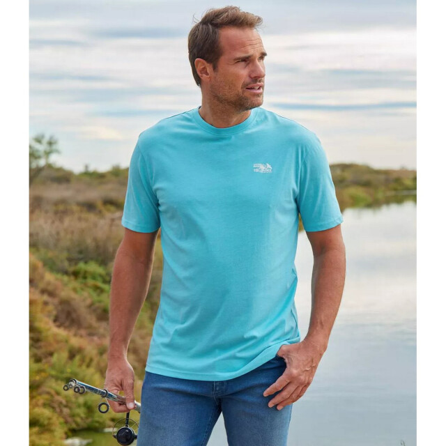 Atlas For Men Heren t-shirt met ronde hals (3-pack) UTAF177_khakiredblue large
