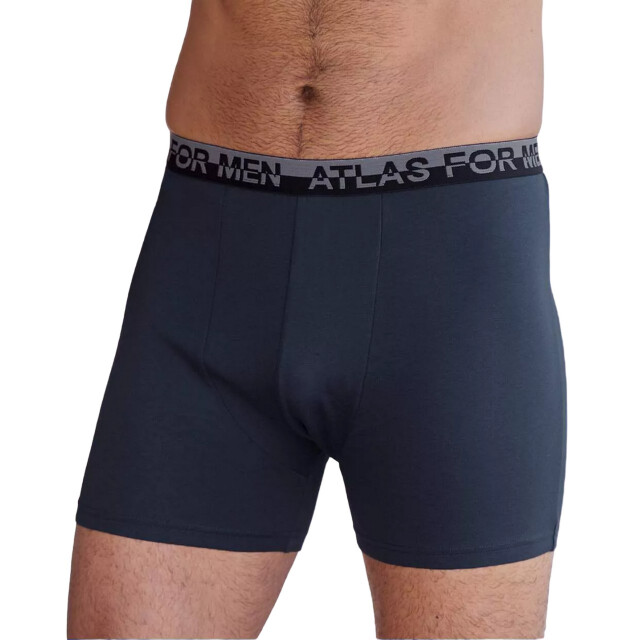 Atlas For Men Heren stretch boxershorts (set van 4) UTAF1829_bluenavyredlightblue large