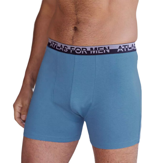 Atlas For Men Heren stretch boxershorts (set van 4) UTAF1829_bluenavyredlightblue large