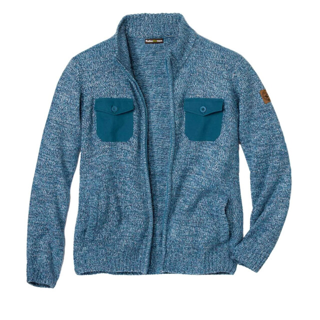 Atlas For Men Gebreide jas met volledige rits voor heren UTAF576_pigeonblue large
