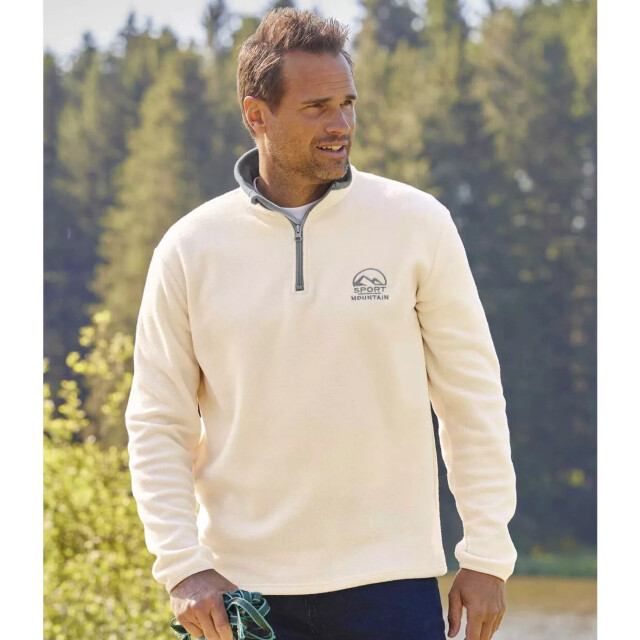 Atlas For Men Heren sportieve microfleece trui (pack of 3) UTAF610_blueecrupurple large