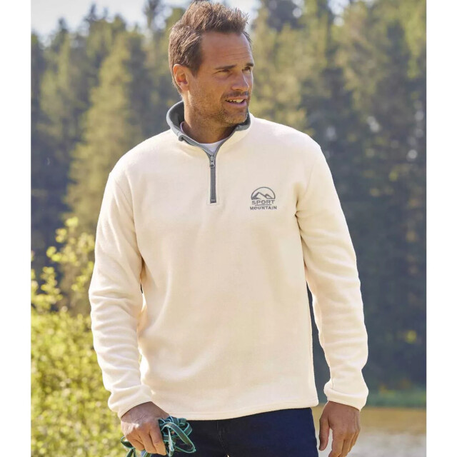 Atlas For Men Heren sportieve microfleece trui (pack of 3) UTAF610_blueecrupurple large