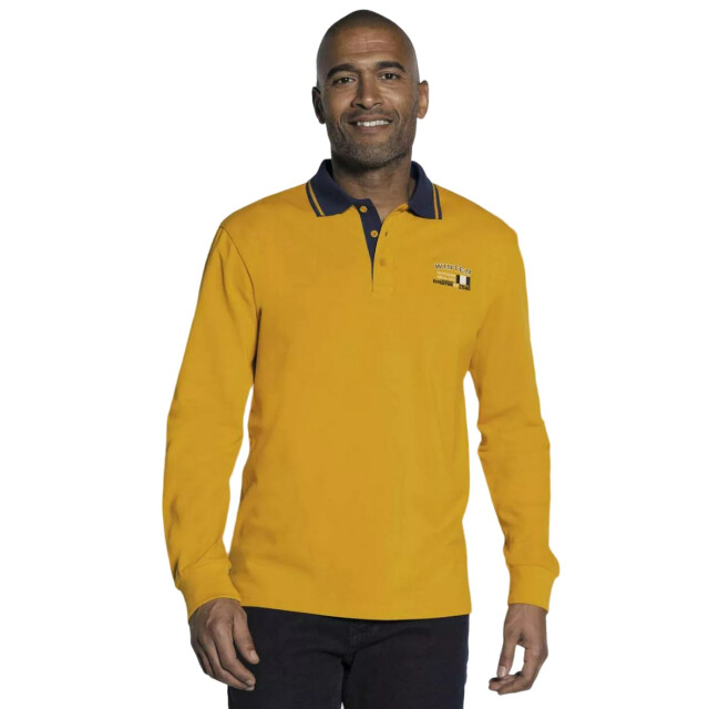 Atlas For Men Heren pique polo shirt (pack of 2) UTAF902_navyochre large
