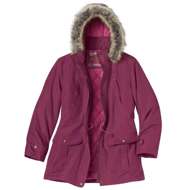 Atlas for Women Dames waterafstotende parka UTAF912_cherrypink large